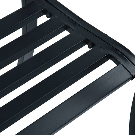 Tuinbank 120 cm staal zwart 5