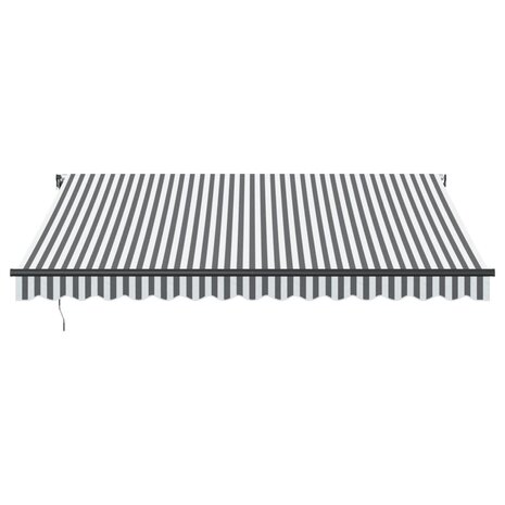 Luifel automatisch uittrekbaar 400x350 cm antraciet en wit 3