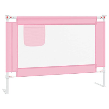 Bedhekje peuter 90x25 cm stof roze 2