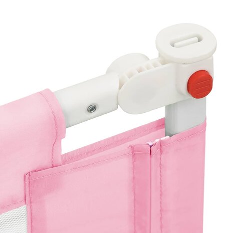 Bedhekje peuter 90x25 cm stof roze 6