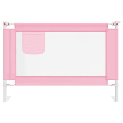 Bedhekje peuter 100x25 cm stof roze 3