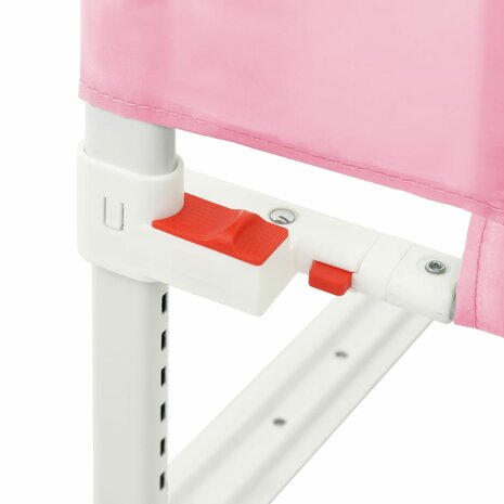 Bedhekje peuter 100x25 cm stof roze 7