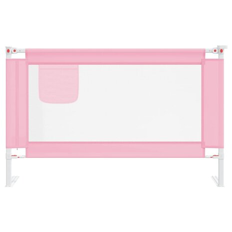 Bedhekje peuter 120x25 cm stof roze 3