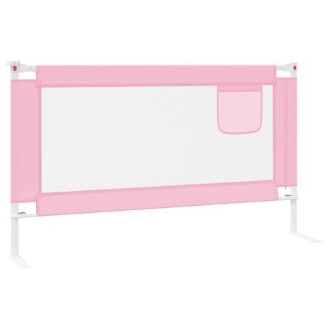 Bedhekje peuter 140x25 cm stof roze 4