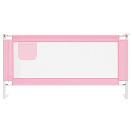 Bedhekje peuter 180x25 cm stof roze 3