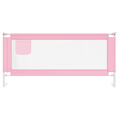 Bedhekje peuter 200x25 cm stof roze 3