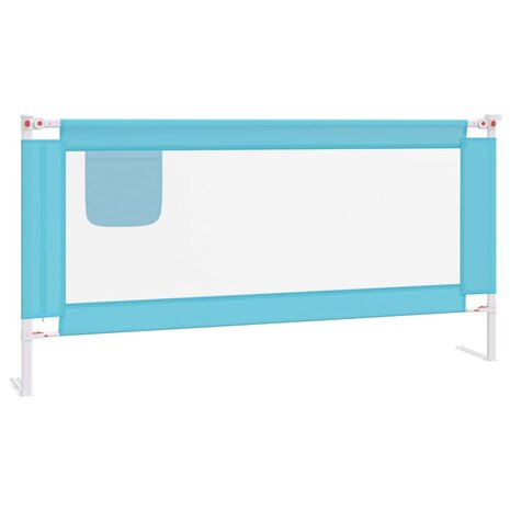 Bedhekje peuter 180x25 cm stof blauw 2