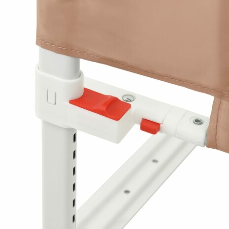 Bedhekje peuter 100x25 cm stof taupe 7