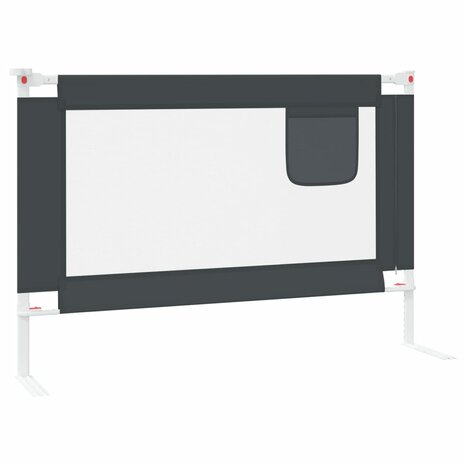 Bedhekje peuter 100x25 cm stof donkergrijs 3
