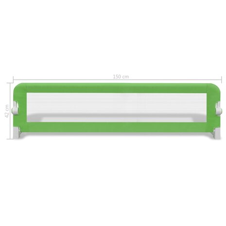 Kinderbedhekjes 2 st 150x42 cm groen  7