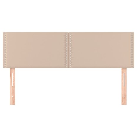 Hoofdborden 2 st 72x5x78/88 cm kunstleer cappuccinokleurig 3