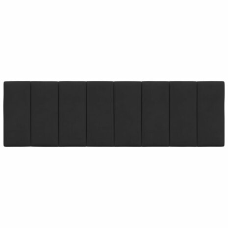 Hoofdbordkussen 160 cm fluweel zwart 5
