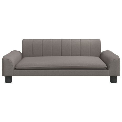 Kinderbank 90x53x30 cm stof taupe 3