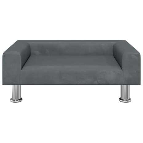 Kinderbank 70x45x26,5 cm fluweel donkergrijs 3