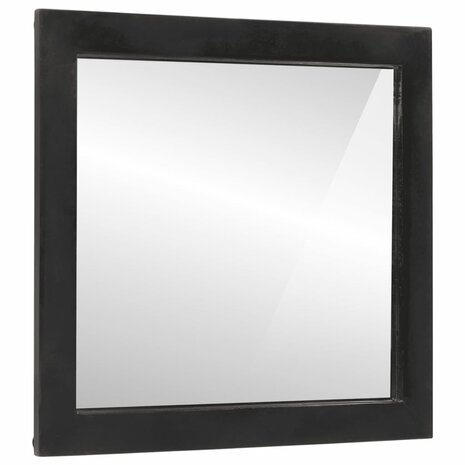 Badkamerspiegel 55x1x60 cm glas en massief mangohout 2