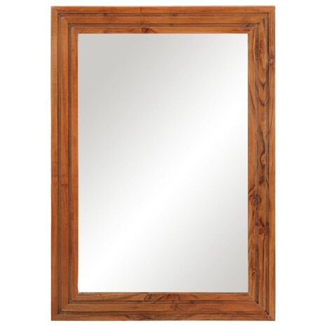 Badkamerspiegel 50x70 cm massief acaciahout en glas 2