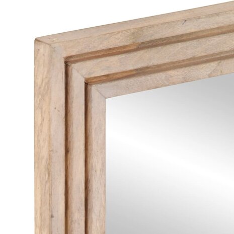 Badkamerspiegel 50x70 cm massief mangohout en glas 6