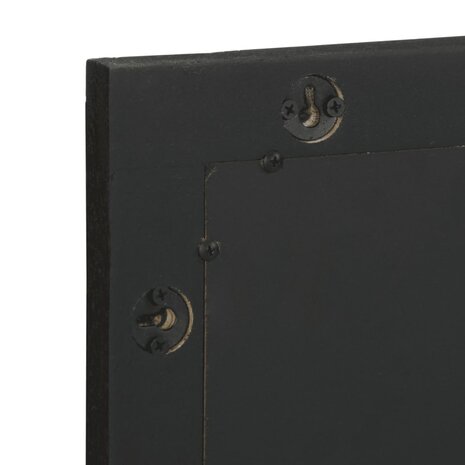 Badkamerspiegel 50x70x2,5 cm bewerkt hout en messing zwart 8