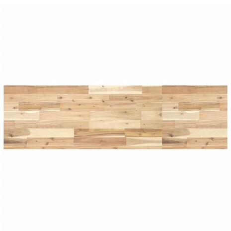 Wastafelblad 140x40x4 cm onbehandeld massief acaciahout 1
