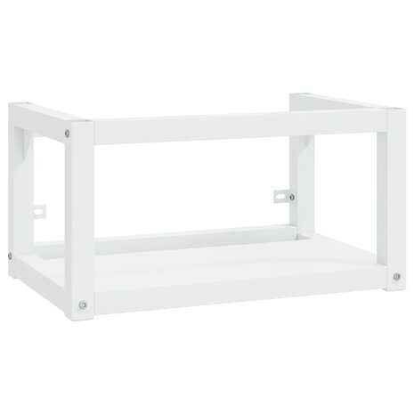 Wastafelframe met inbouwwastafel ijzer wit 3