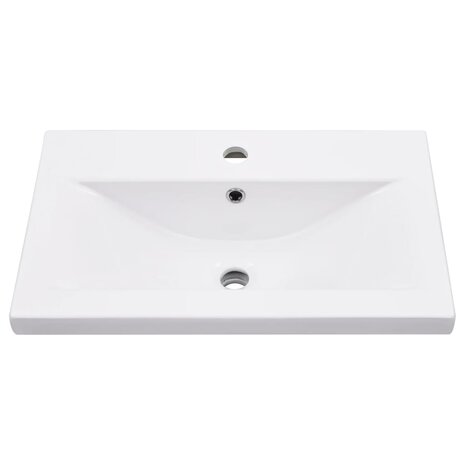 Wastafelframe met inbouwwastafel ijzer wit 6