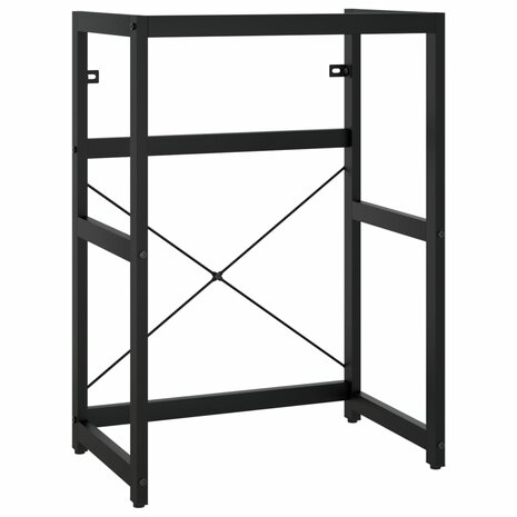 Wastafelframe met inbouwwastafel ijzer zwart 3