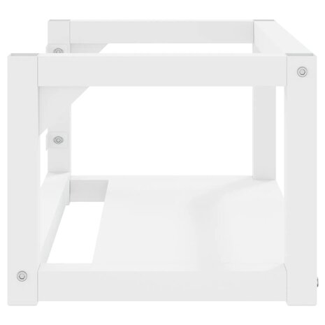 Wastafelframe wandgemonteerd 59x38x31 cm ijzer wit 4
