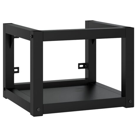 Wastafelframe wandgemonteerd 40x38x31 cm ijzer zwart 2