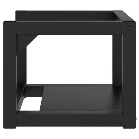 Wastafelframe wandgemonteerd 40x38x31 cm ijzer zwart 4