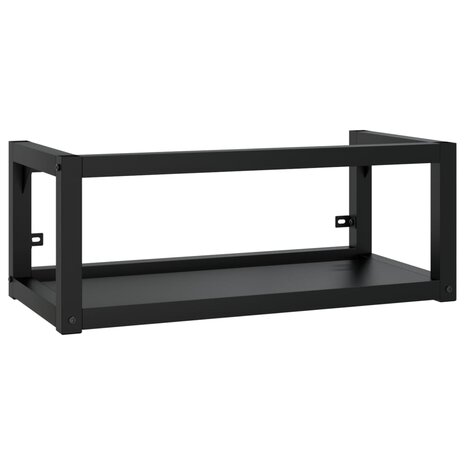 Wastafelframe wandgemonteerd 79x38x31 cm ijzer zwart 2