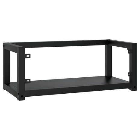 Wastafelframe wandgemonteerd 79x38x31 cm ijzer zwart 5