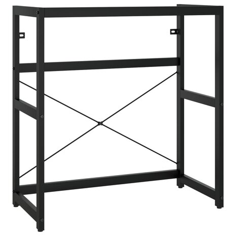 Wastafelframe 79x38x83 cm ijzer zwart 2