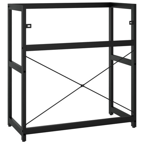 Wastafelframe 79x38x83 cm ijzer zwart 5