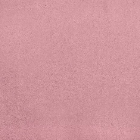 Kuipstoel met voetenbank fluweel roze 7
