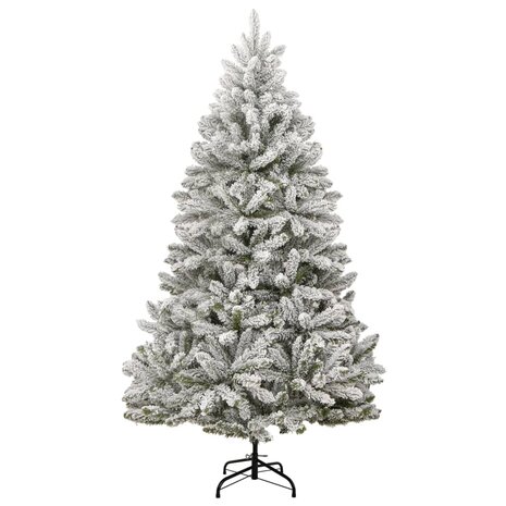Kunstkerstboom met scharnieren 300 LED&apos;s en kerstballen 270 cm 5