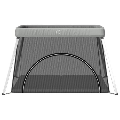 Babybox met matras linnen lichtgrijs 3