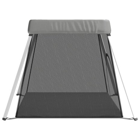 Babybox met matras linnen lichtgrijs 5