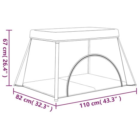 Babybox met matras linnen lichtgrijs 11