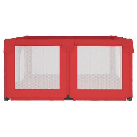 Babybox met 2 deuren oxford stof rood 6
