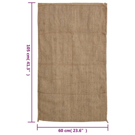 Jutezakken 5 stuks 340 g/m² 60x105 cm 100% jute 7