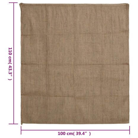 Jutezakken 5 stuks 340 g/m² 100x110 cm 100% jute 7