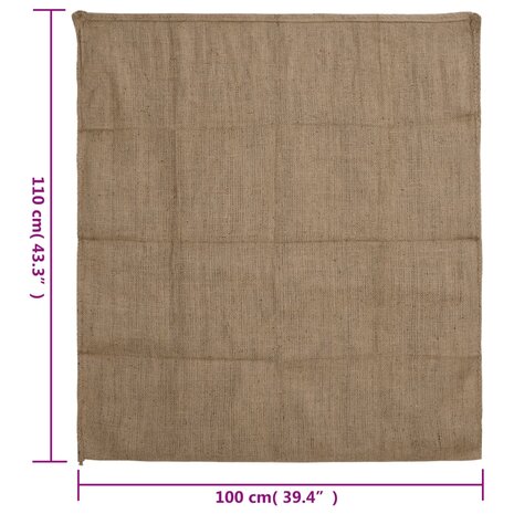 Jutezakken 30 stuks 340 g/m² 100x110 cm 100% jute 8