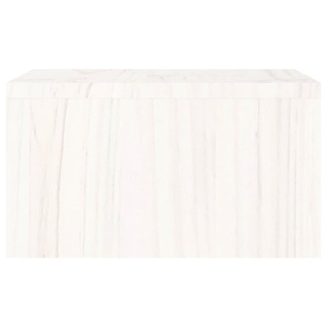 Monitorstandaard 50x27x15 cm massief grenenhout wit 7