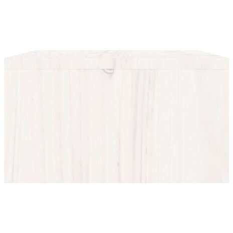 Monitorstandaard 100x27x15 cm massief grenenhout wit 7