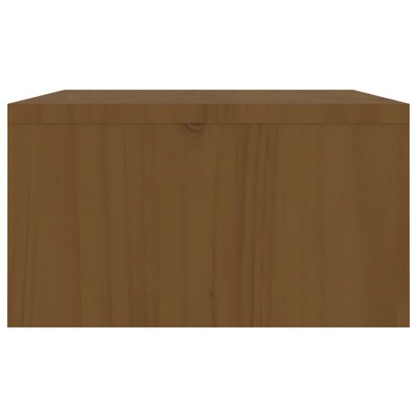 Monitorstandaard 100x27x15 cm massief grenenhout honingbruin 7