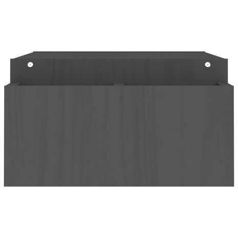 Monitorstandaard 100x27,5x15 cm massief grenenhout grijs 6