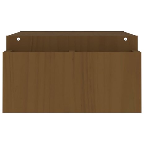 Monitorstandaard 100x27,5x15 cm massief grenenhout honingbruin 6