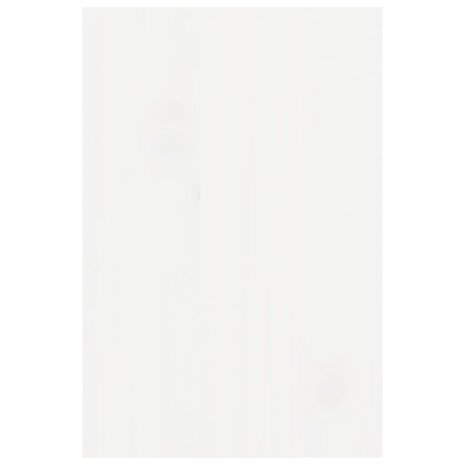 Monitorstandaard 81x20x30 cm massief grenenhout wit 8