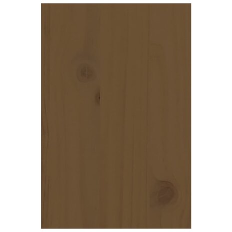 Monitorstandaard 81x20x30 cm massief grenenhout honingbruin 8