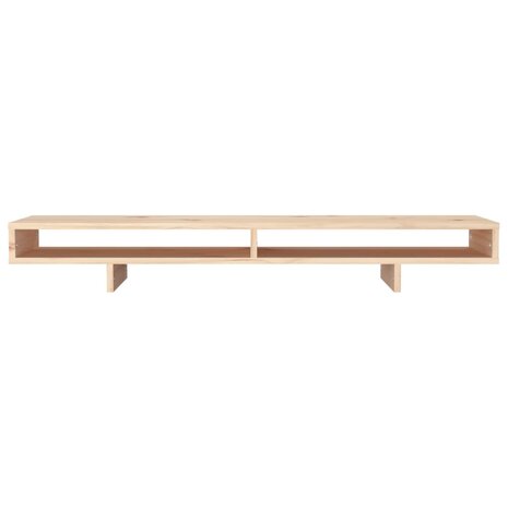 Monitorstandaard 100x27x14 cm massief grenenhout 5